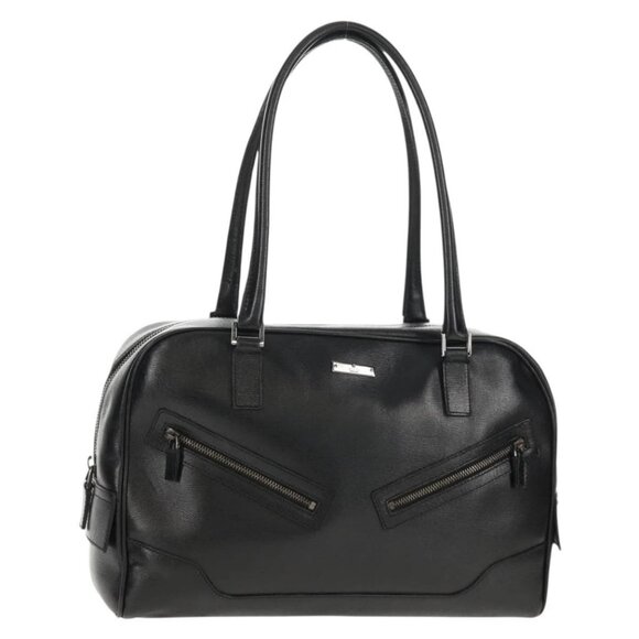 GUCCI Shoulder Bag Leather Black Silver 002 1115 Auth 146591V - Picture 2 of 16